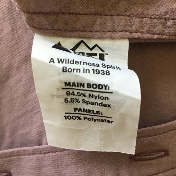 REI Co-op Purple/Gray Mesh Insert Sleeve Tabs Vented Back Button Shirt - Picture 3 of 14